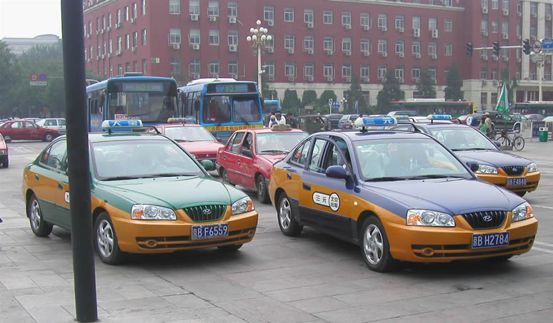 中国のタクシー